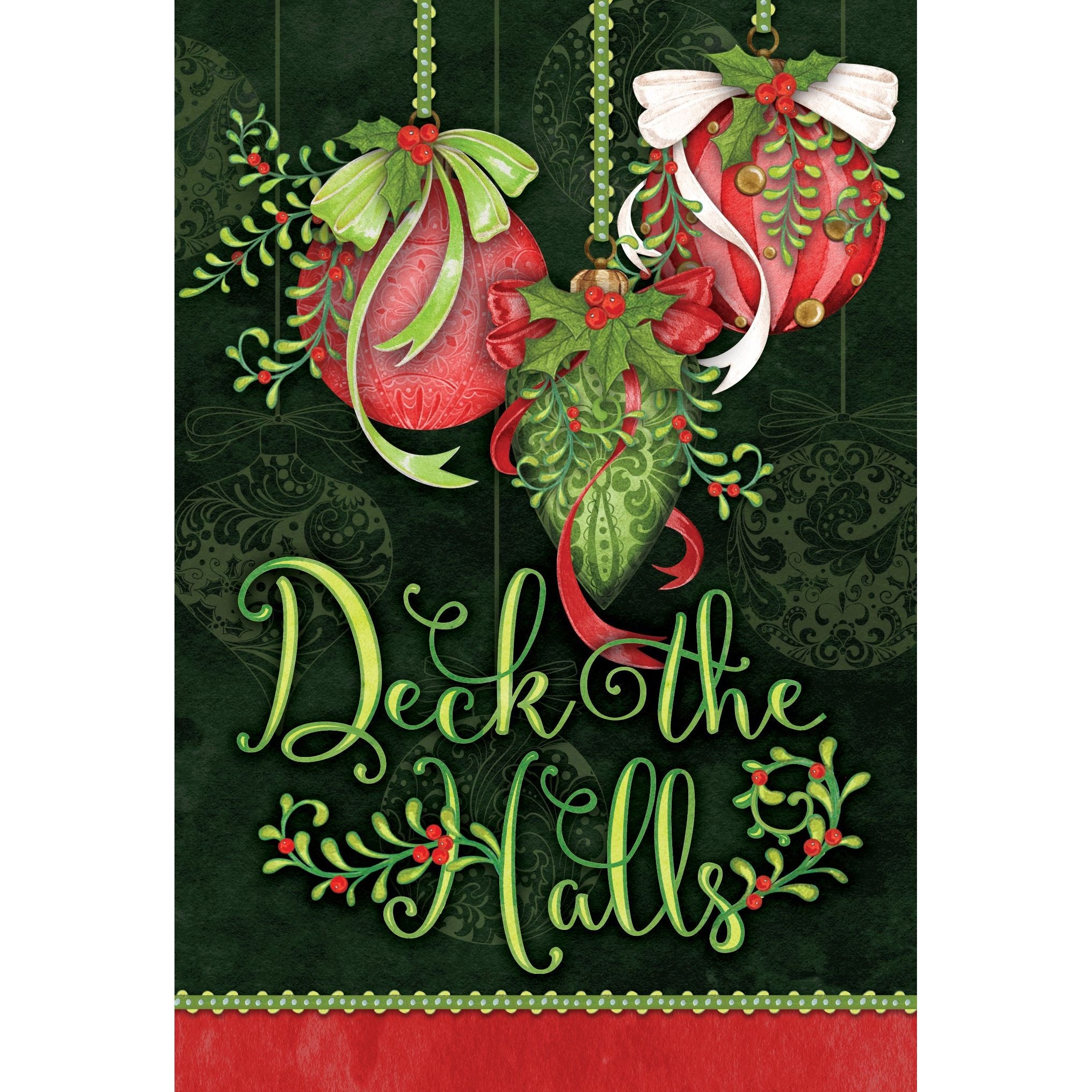 Deck The Halls Christmas Card Sienna's Garden